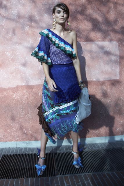 Alison Nix backstage at Missoni Spring Summer 2012 Collection in Milan