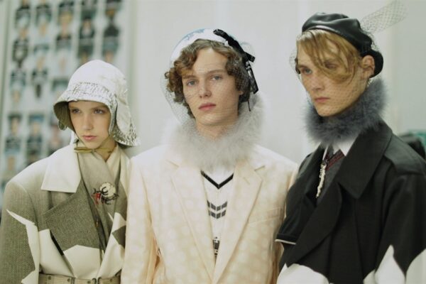 Models backstage at Maison Margiela SS20 Co-Ed Show