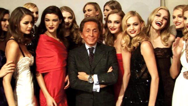 Valentino Garavani Backstage at his Fall 2007 Ready to Wear Collection in Paris